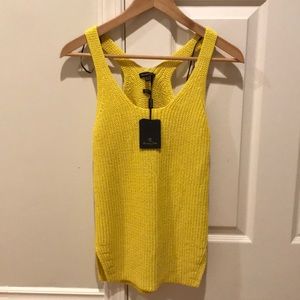 Massimo Dutti Yellow Knit Top